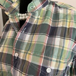 J. Crew Multi-Color Plaid Button-Down Shirt